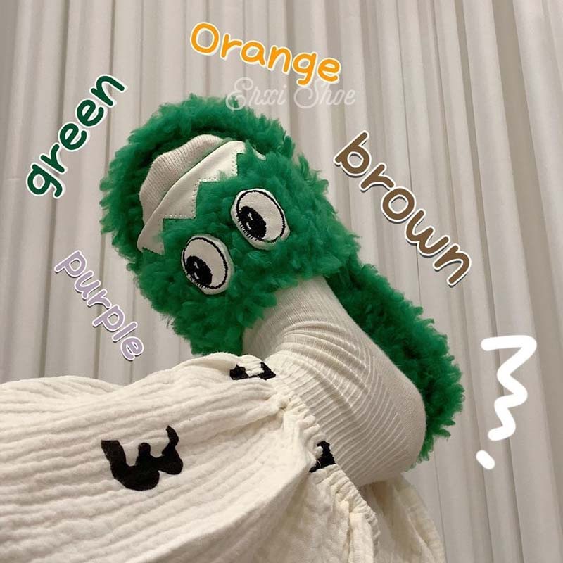 Dép Bông Đi Trong Nhà Hình Dáng Ngộ Nghĩnh Cho Nam Và Nữ