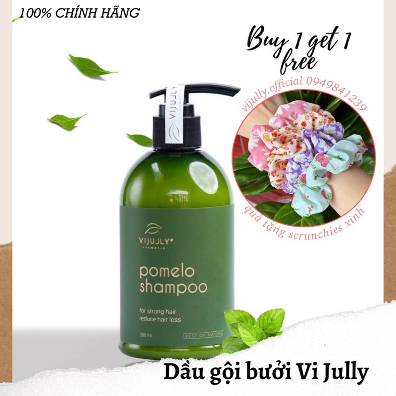 [100% CHÍNH HÃNG ] Dầu Gội Bưởi ViJully , giảm rụng tóc, kích mọc tóc , làm sạch khoẻ da đầu