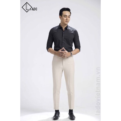 Quần Tây Nam màu trắng kem LADO 988