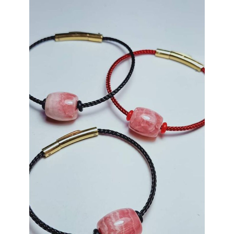 VÒNG TAY ĐÀO HOA DÂY CÁP KHÔNG GỈ