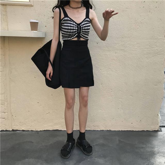 Áo 2 dây đan len dáng ôm thời trang mùa hè quyến rũ cho nữ | BigBuy360 - bigbuy360.vn