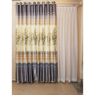 [Shopee trợ giá] Rèm cửa chống nắng 2 mặt, 190cmx270cm, khoen ore, hình cây R1-43