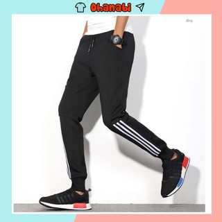 Quần jogger nam thể thao 3 sọc cao cấp chất thun co dãn rẻ đẹp OHANA