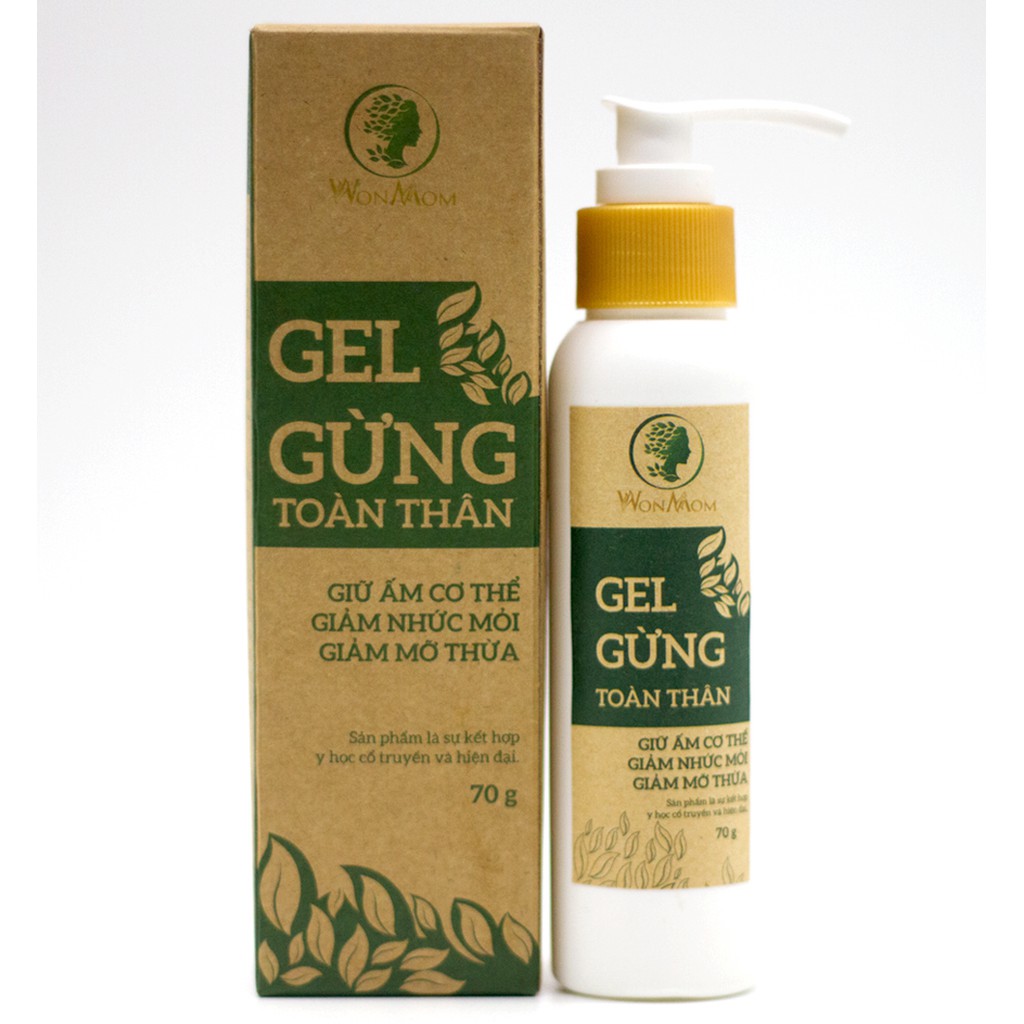 Gel gừng toàn thân Wonmom 70g