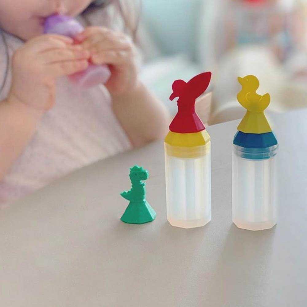Bộ 3 Chai Đựng Sốt / Giấm Dạng Bóp Chống Bụi Cho Nhà Bếp