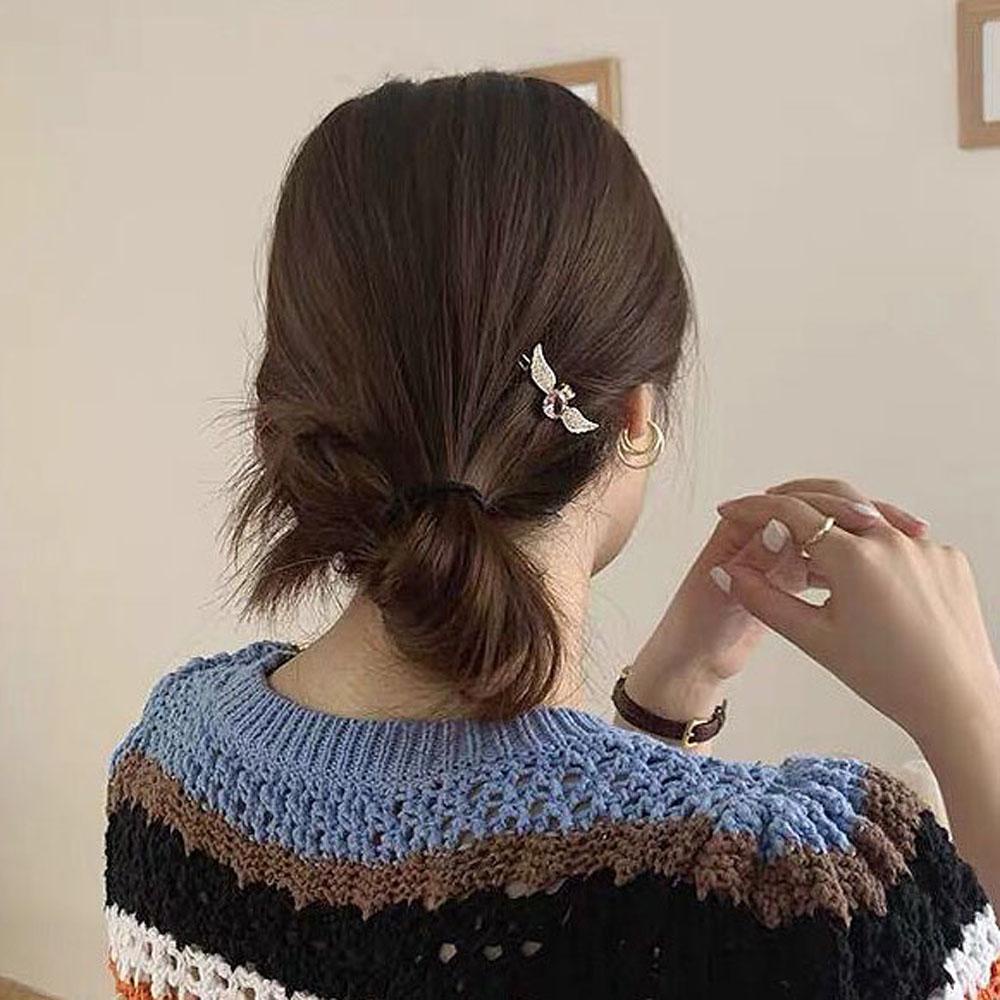 Kẹp Tóc Hình Đôi Cánh Thiên Thần Phong Cách Hàn Quốc|Dây Buộc Tóc Xinh Xắn Dành Cho Nữ
