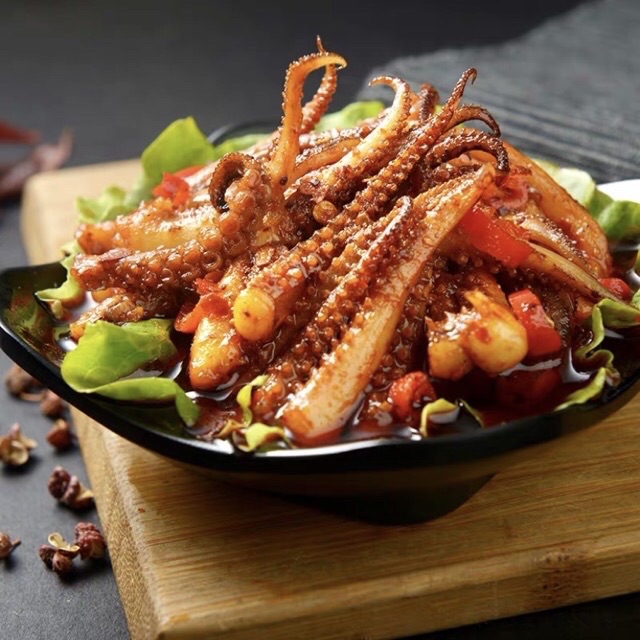 Râu mực cay Tứ Xuyên nhãn hiệu bà nội trợ - gói 12g | BigBuy360 - bigbuy360.vn