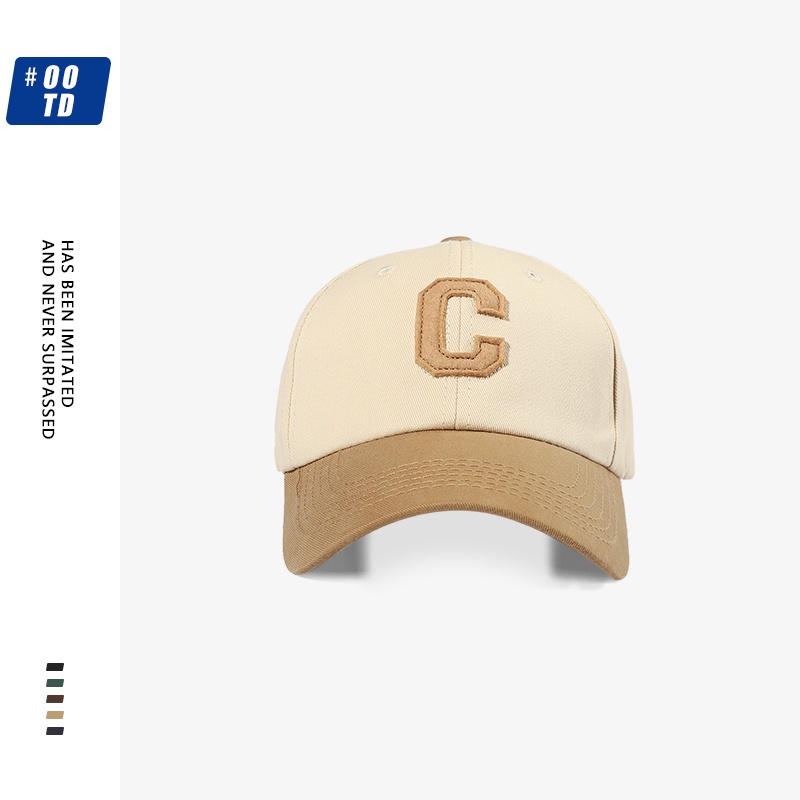 Mũ Lưỡi Trai Phối Màu Tương Phản In Chữ To Kiểu Hàn Quốc Thời Trang Mùa Xuân Cá Tính 2022