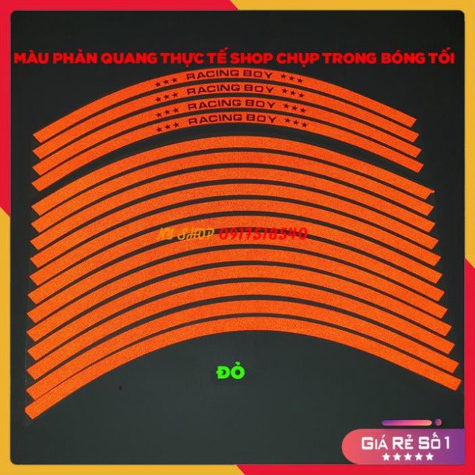 🔥 DECAL RACING PHẢN QUANG DÁN VÀNH RCB  🔥