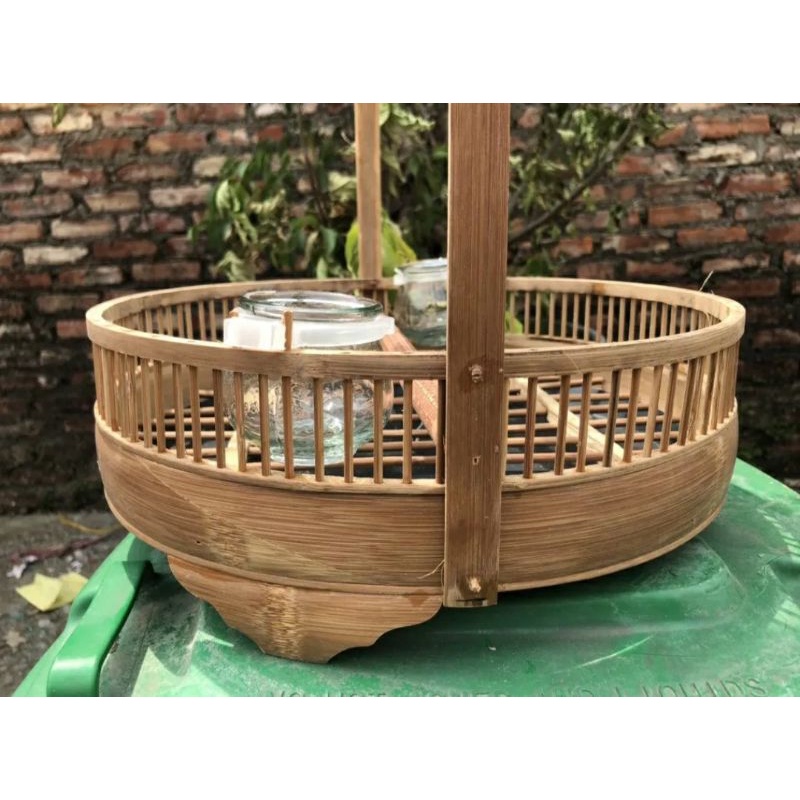 Lồng trần chim cu gáy kèm xích chân