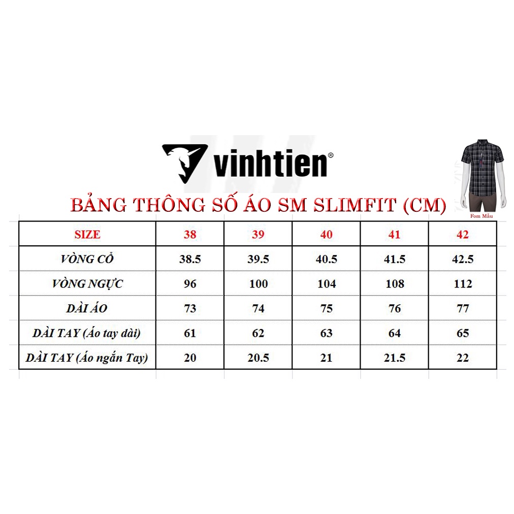 Áo Sơ Mi Dài Tay Bamboo Dáng Slimfit Vĩnh Tiến GTB 465