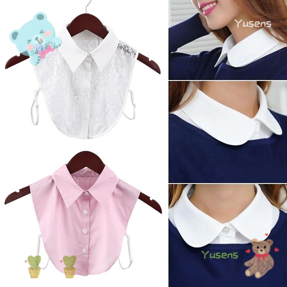 Cổ áo sơ mi giả phối ren thời trang Vintage cho nam nữ