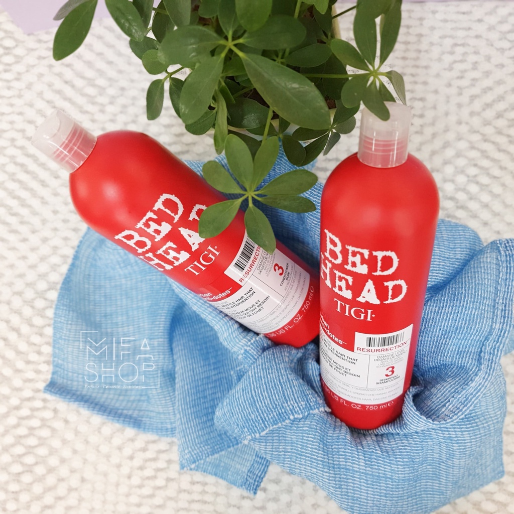 Dầu gội tigi trắng có đỏ bed head copyright hàng chính hãng dòng phục hồi tóc Hot 1234507