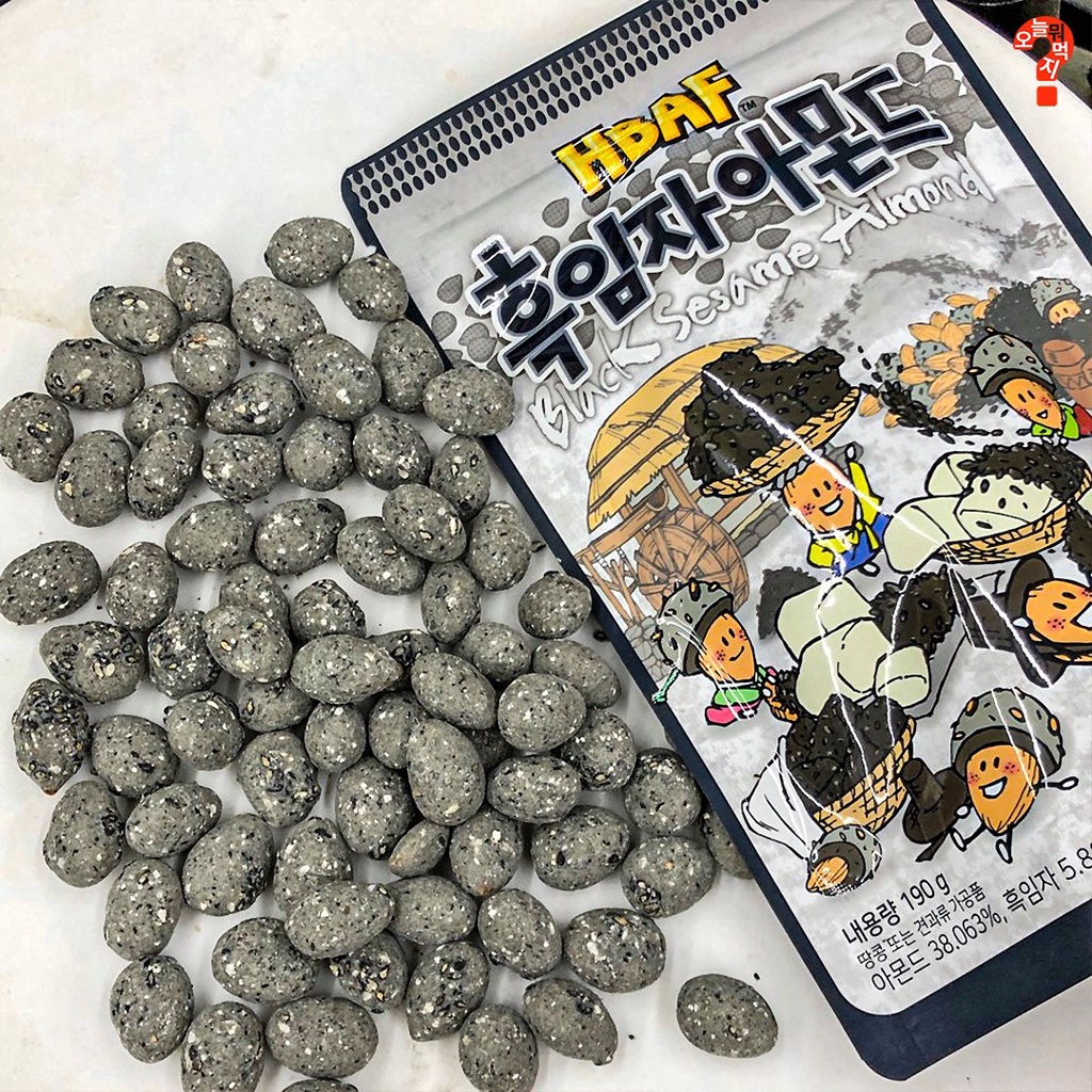 Hạnh nhân tẩm mè đen HBAF 190g