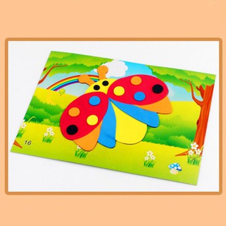 Tranh dán xốp đồ chơi sáng tạo khổ a4