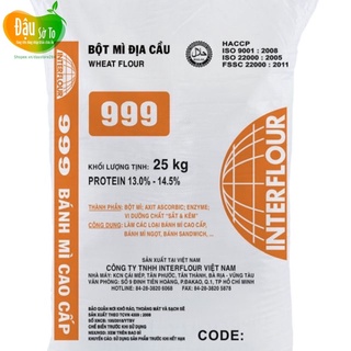 Bột mì Địa Cầu 999 - Bao 25kg