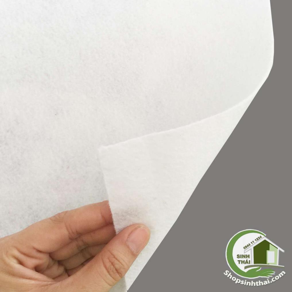 Thảm nỉ lót trải sàn màu trắng - 1m²