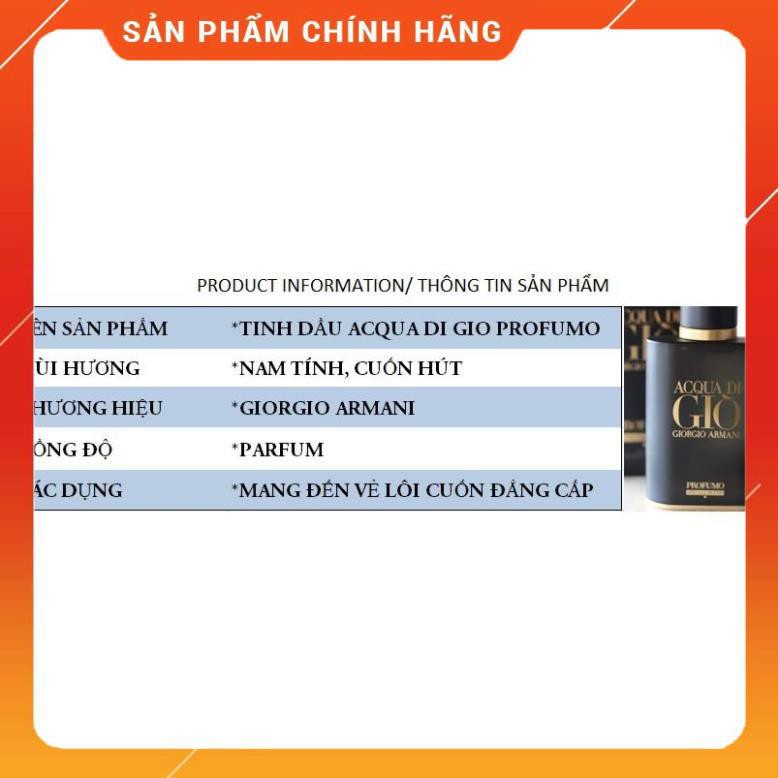 Nước Hoa Nam Nữ Cao Cấp Acqua Giò Profumo 100ml Cực Thơm