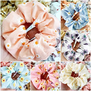 Dây Buộc Tóc Scrunchies Hoa Cúc