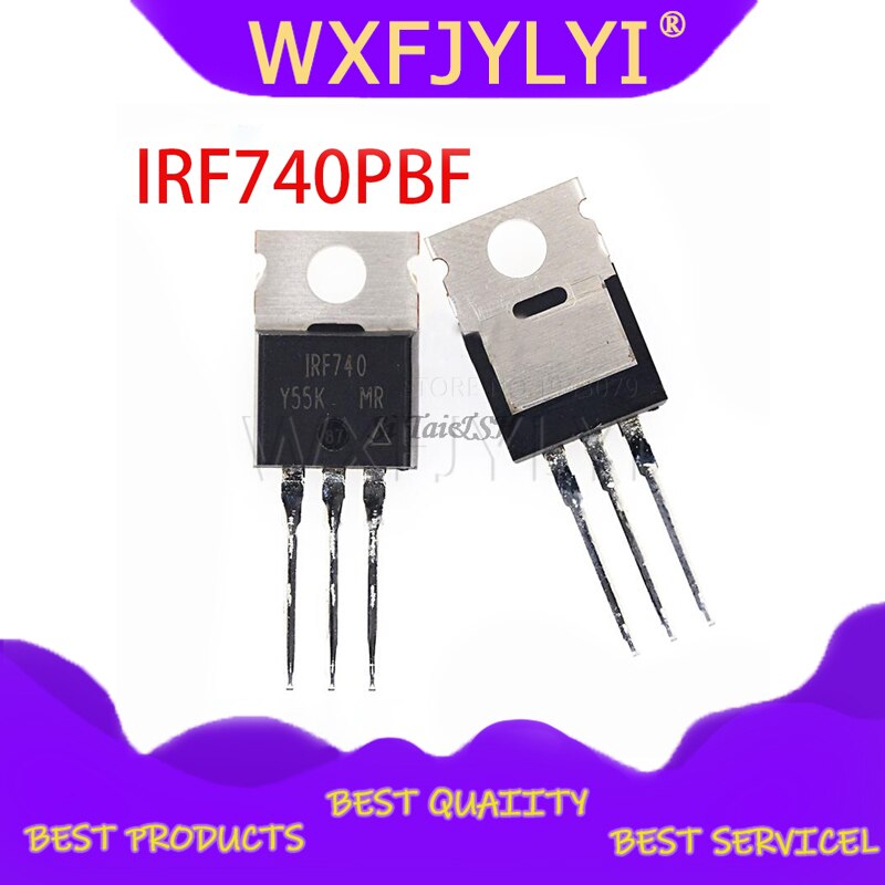 Bộ 10 Linh Kiện Điện Tử IRF740PBF TO220 IRF740 TO-220 IRF740P