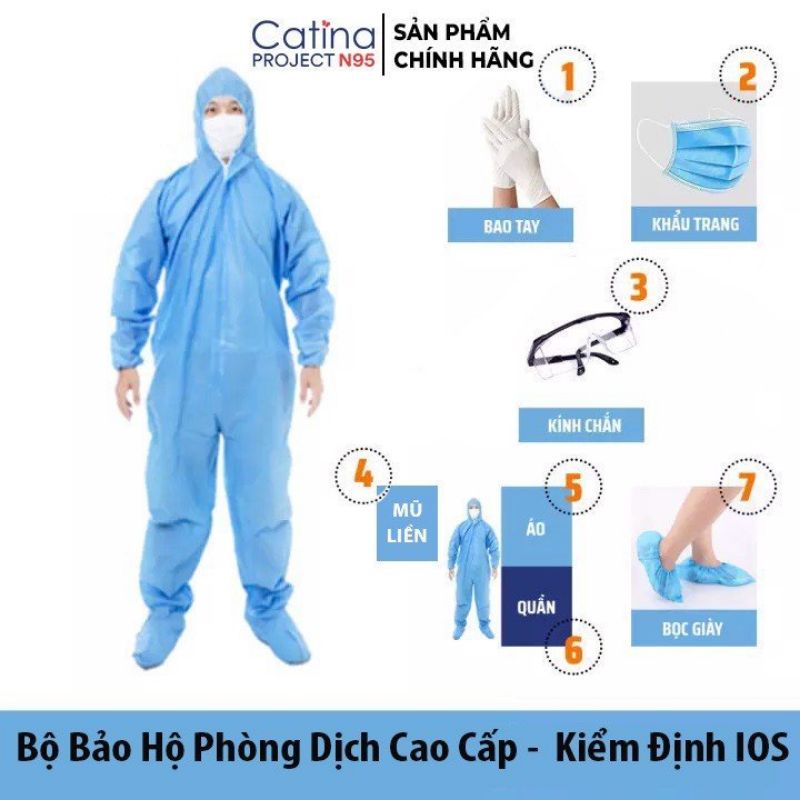 Bộ bảo hộ phòng dịch 7 món. ( cho đổi trả nếu không ưng )