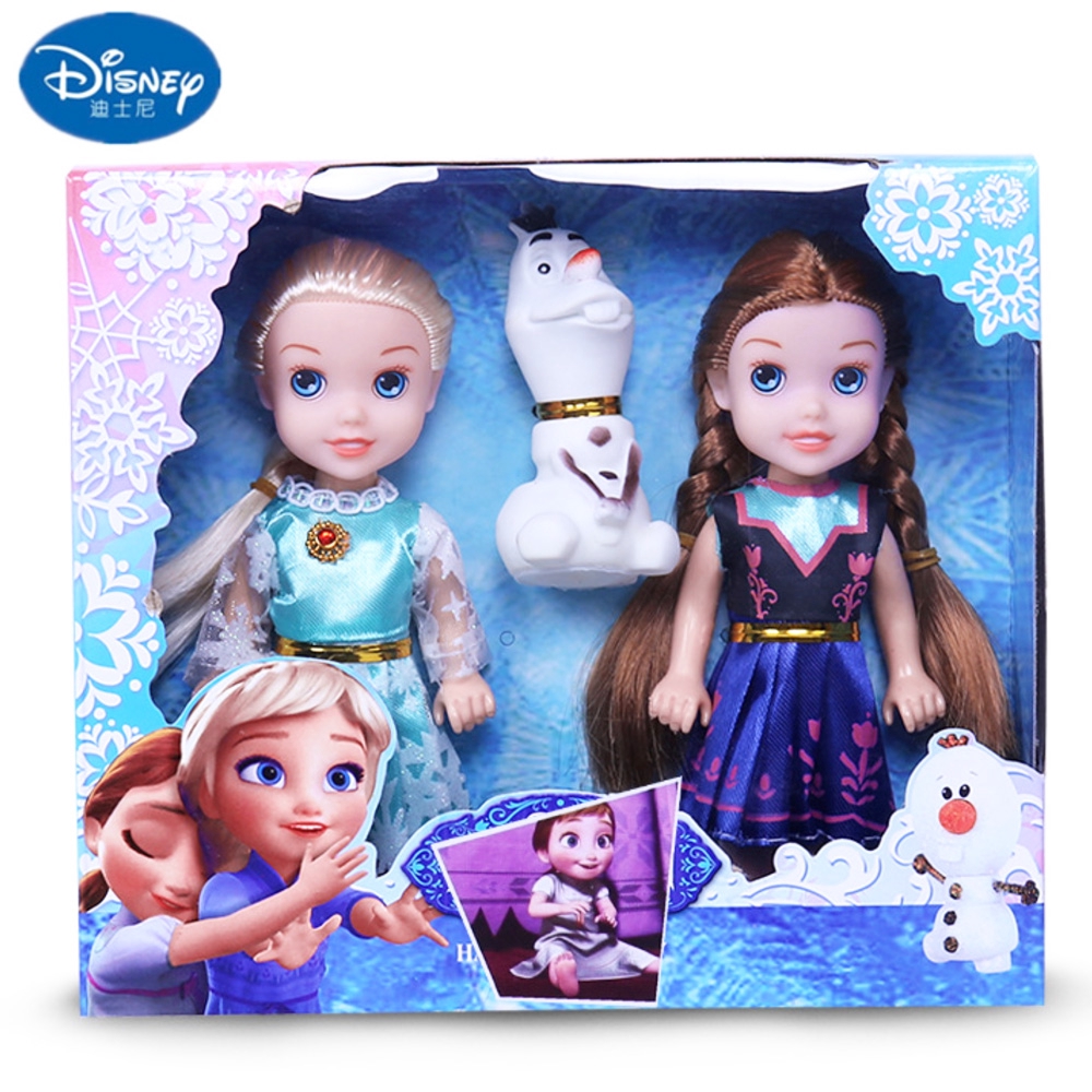Búp Bê Công Chúa Elsa Và Anna Disney Bằng Nhựa Chất Lượng Cao