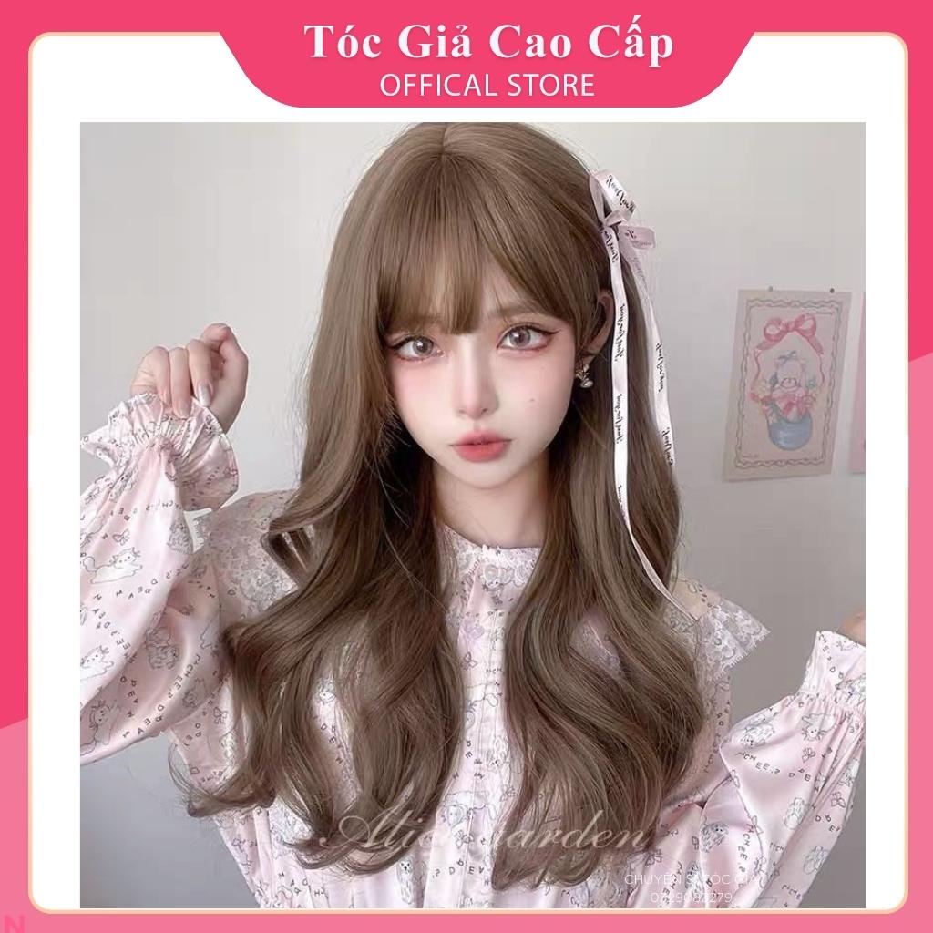 Tóc giả nữ nguyên đầu xoăn đuôi 50cm ❤️FREESHIP❤️ cả đầu 1574