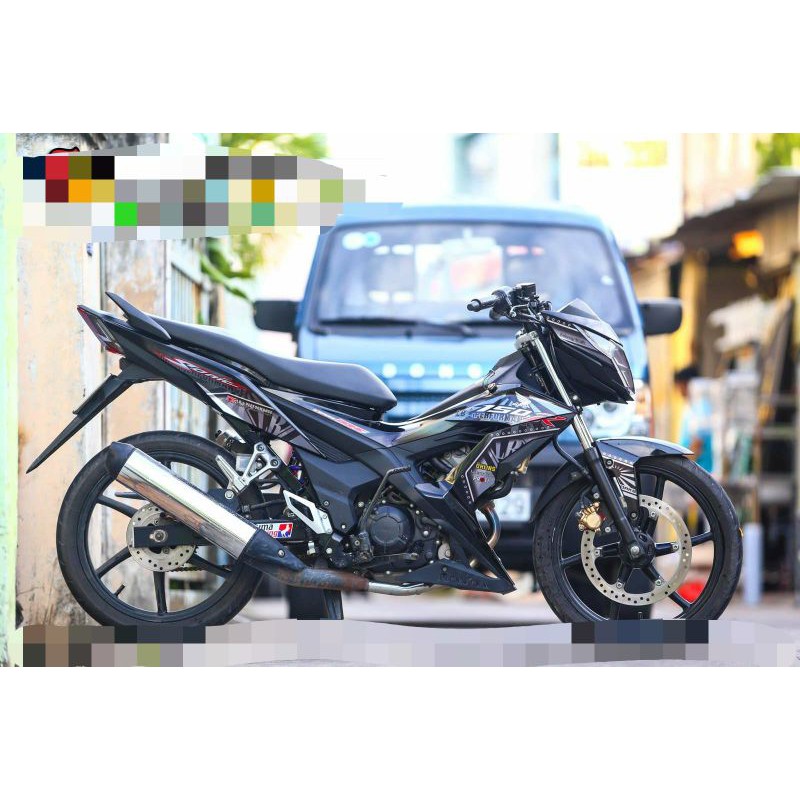 Tem rời sonic 150 đen - decal huyentran