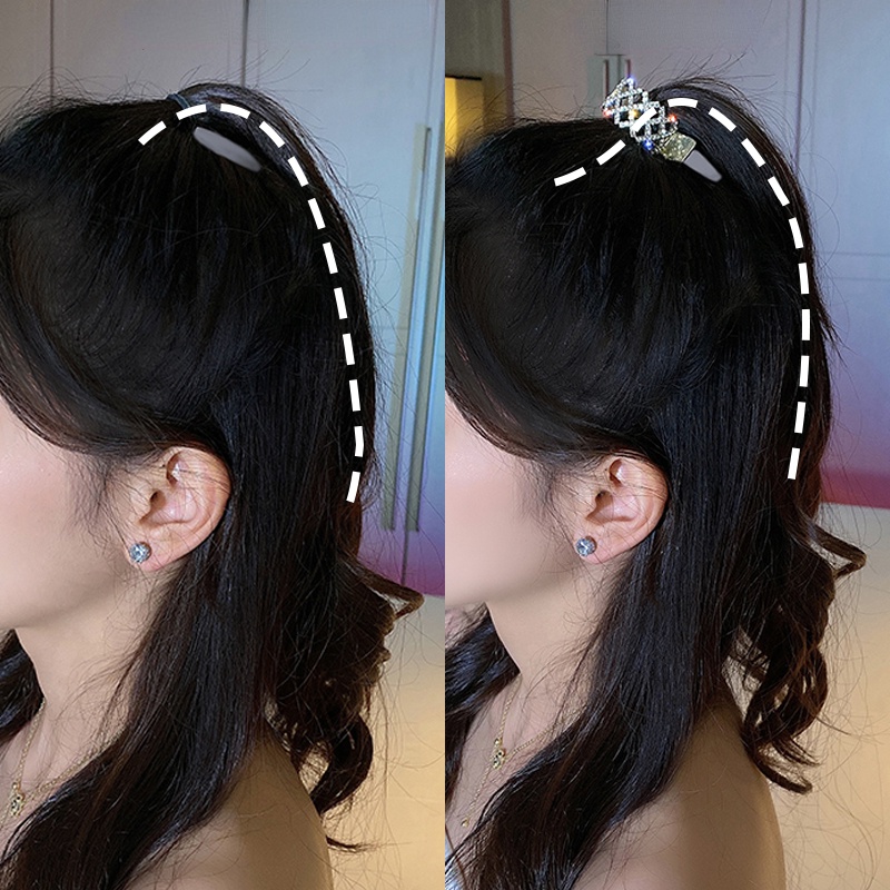 Kẹp Tóc Đính Đá Và Ngọc Trai Xinh Xắn Dành Cho Nữ