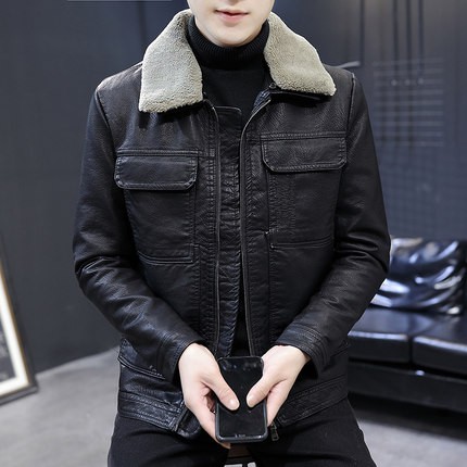 Áo da nam lót lông loại đặt biệt Loại 1 Quảng Châu nhập khẩu siêu chất | BigBuy360 - bigbuy360.vn