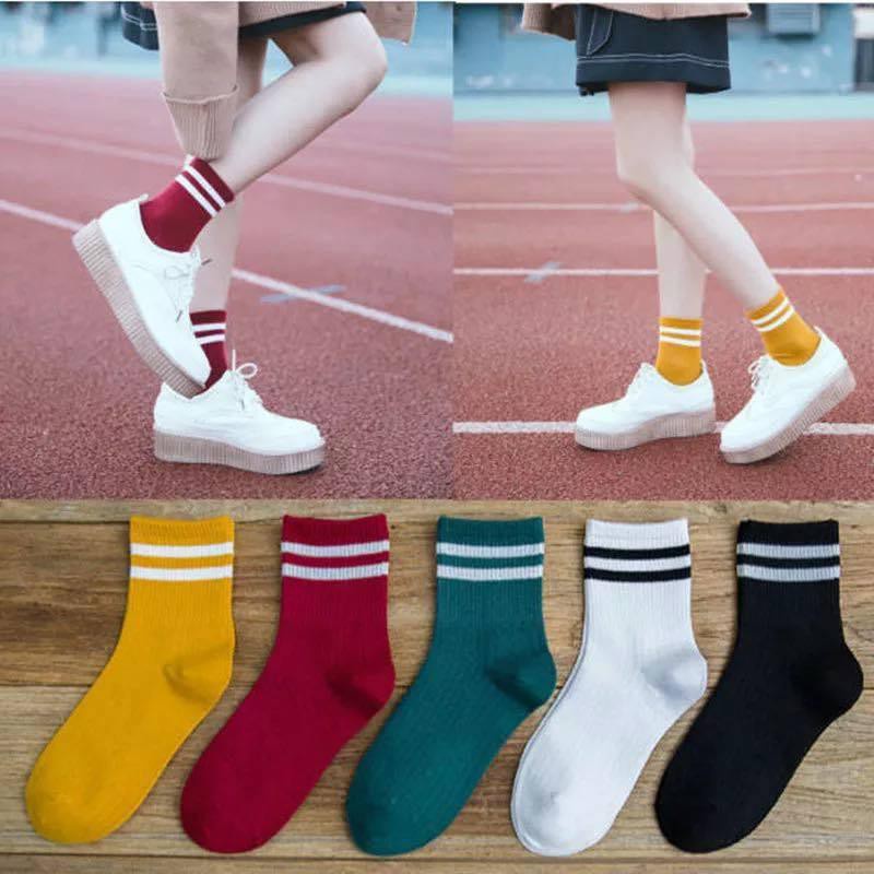 Tất kẻ cao cổ hàn quốc cho nam và nữ cổ cao