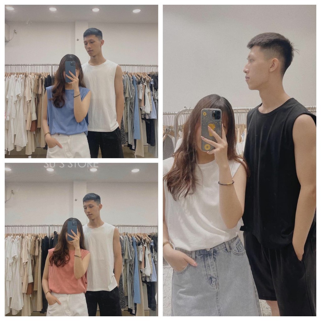 Áo tanktop Unisex trơn thể thao VIETCEN áo 3 lỗ sát nách rộng chất thun cotton mịn mát