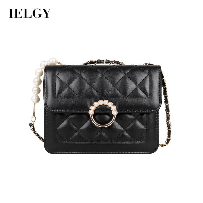Túi đeo chéo IELGY mini đính ngọc trai giả thời trang sành điệu cho nữ