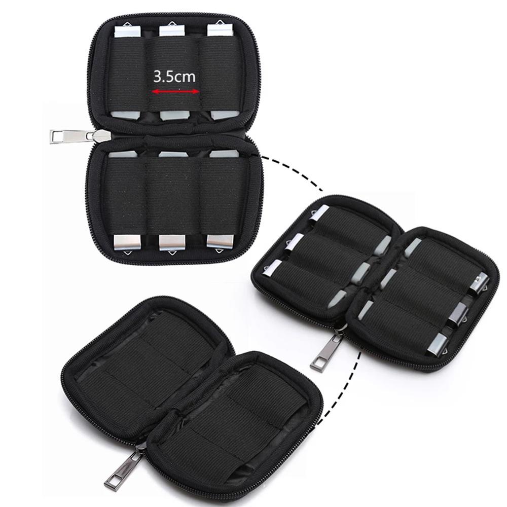 HARRIETT Hộp Đựng Ổ Đĩa Flash USB Bằng Cao Su Tổng Hợp Chống Bụi Chống Sốc Có Khóa Kéo Ốp