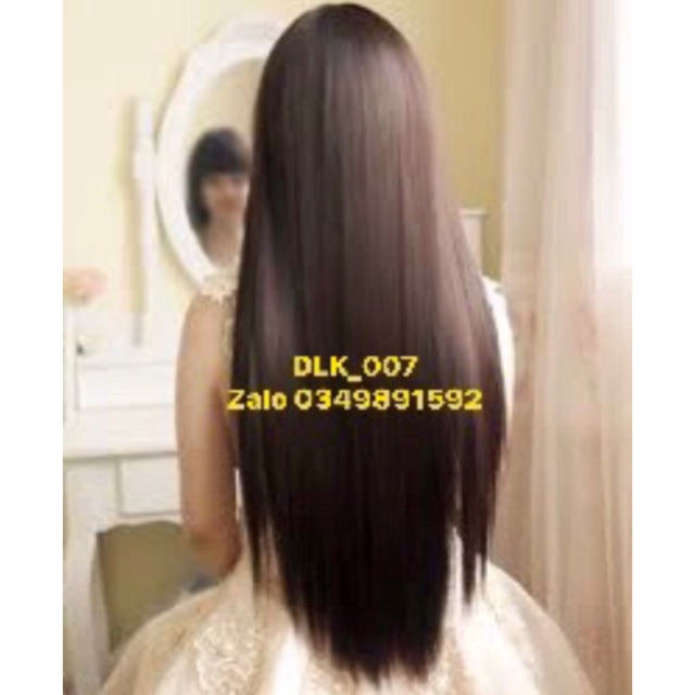 KẸP TÓC GIẢ NỬA ĐẦU THẲNG DÀI K007 K008