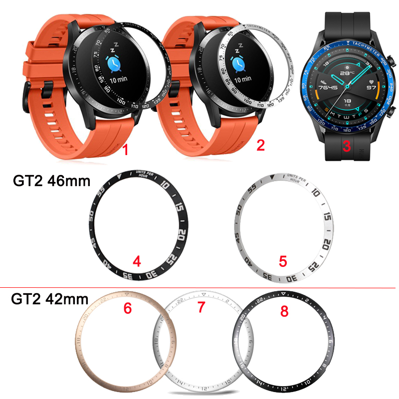 Bezel Ring for Huawei Watch GT 2 GT2 42mm 46mm Case Cover Watch Band Strap