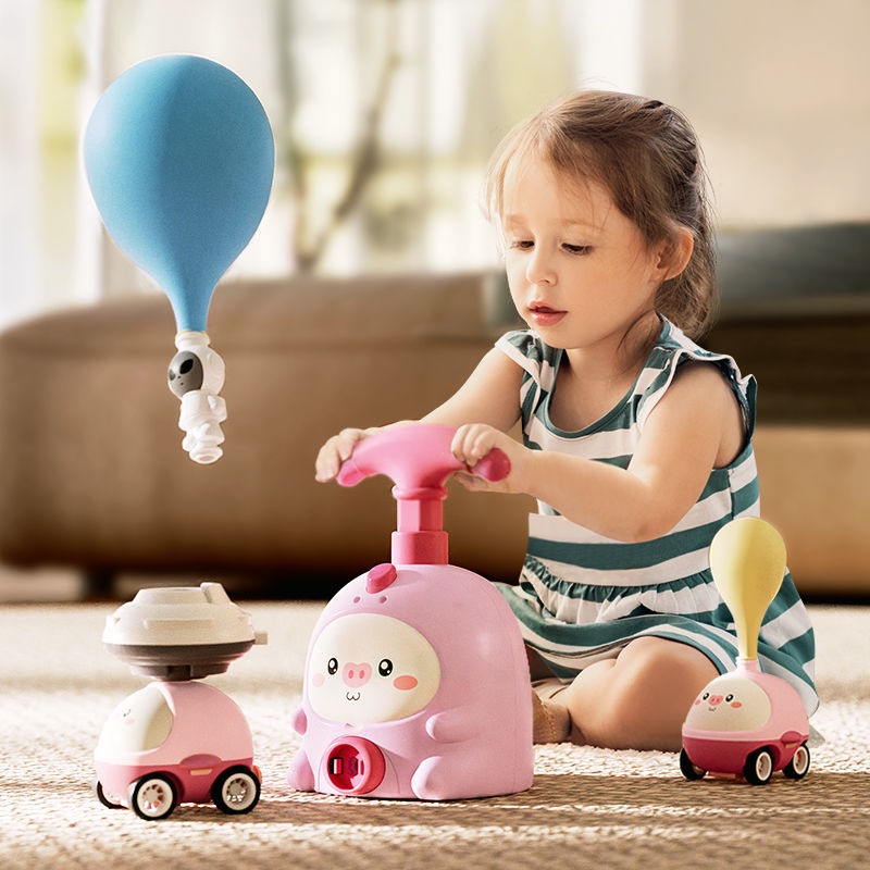 Đồ Chơi Bơm Bóng Bay Hình Chú Heo Dễ Thương Cho Bé