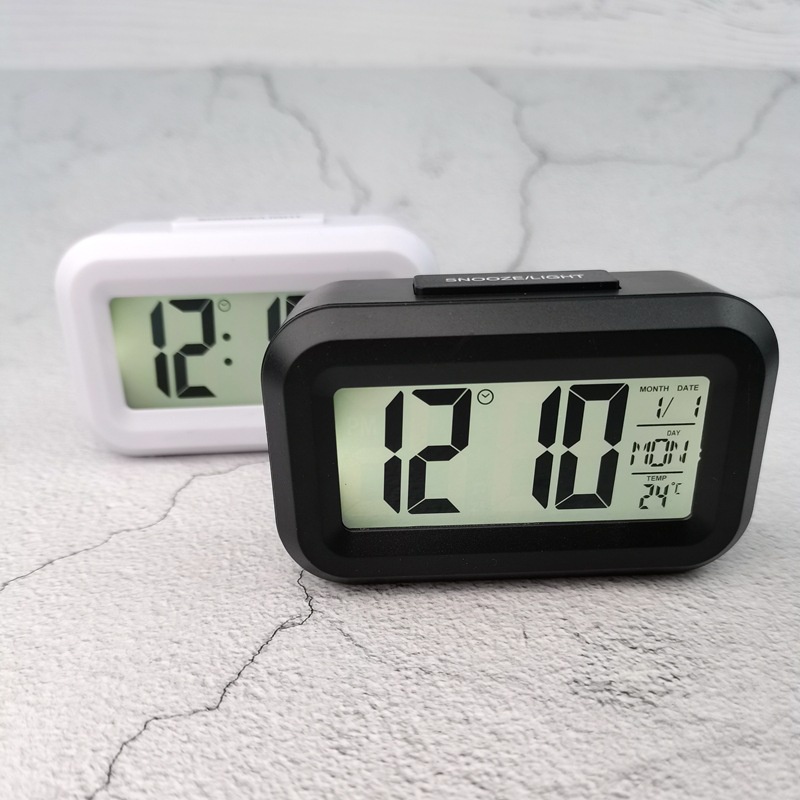 Đồng hồ điện tử để bàn màn hình led cảm biến đa chức năng, đồng hồ báo thức hiển thị nhiệt độ, lịch, thời gian, hẹn giờ