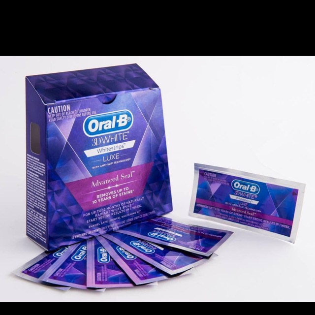 Miếng dán trắng răng Oral B hộp 14 miếng