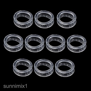 [Sunnimix1] 10 Miếng Kéo Cao Su Mềm Ngón Tay Nhẫn Cầm Cho Salon Thợ Cắt Tóc