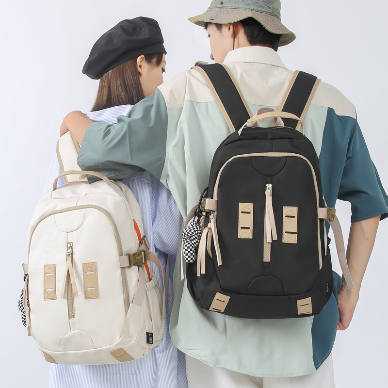 Ba lô PRETTYZYS phong cách ulzzang sức chứa lớn 15.6 inch cho học sinh sinh viên