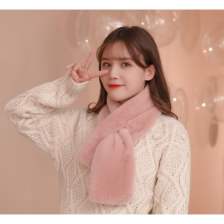 Khăn choàng mùa đông Hàn Quốc dễ thương cho nữ