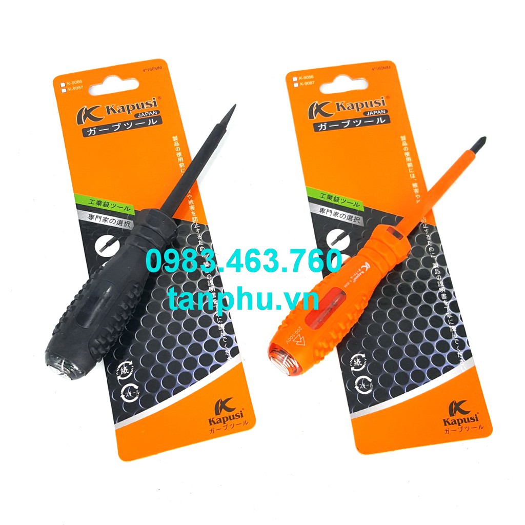 BÚT THỬ ĐIỆN CAO CẤP KAPUSI CAM HOẶC ĐEN