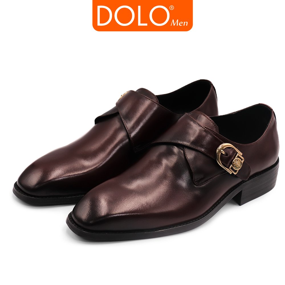 Giày công sở nam có khuy cài phong cách Monk Strap XGM01 DOLOMen - Bảo Hành 12 Tháng