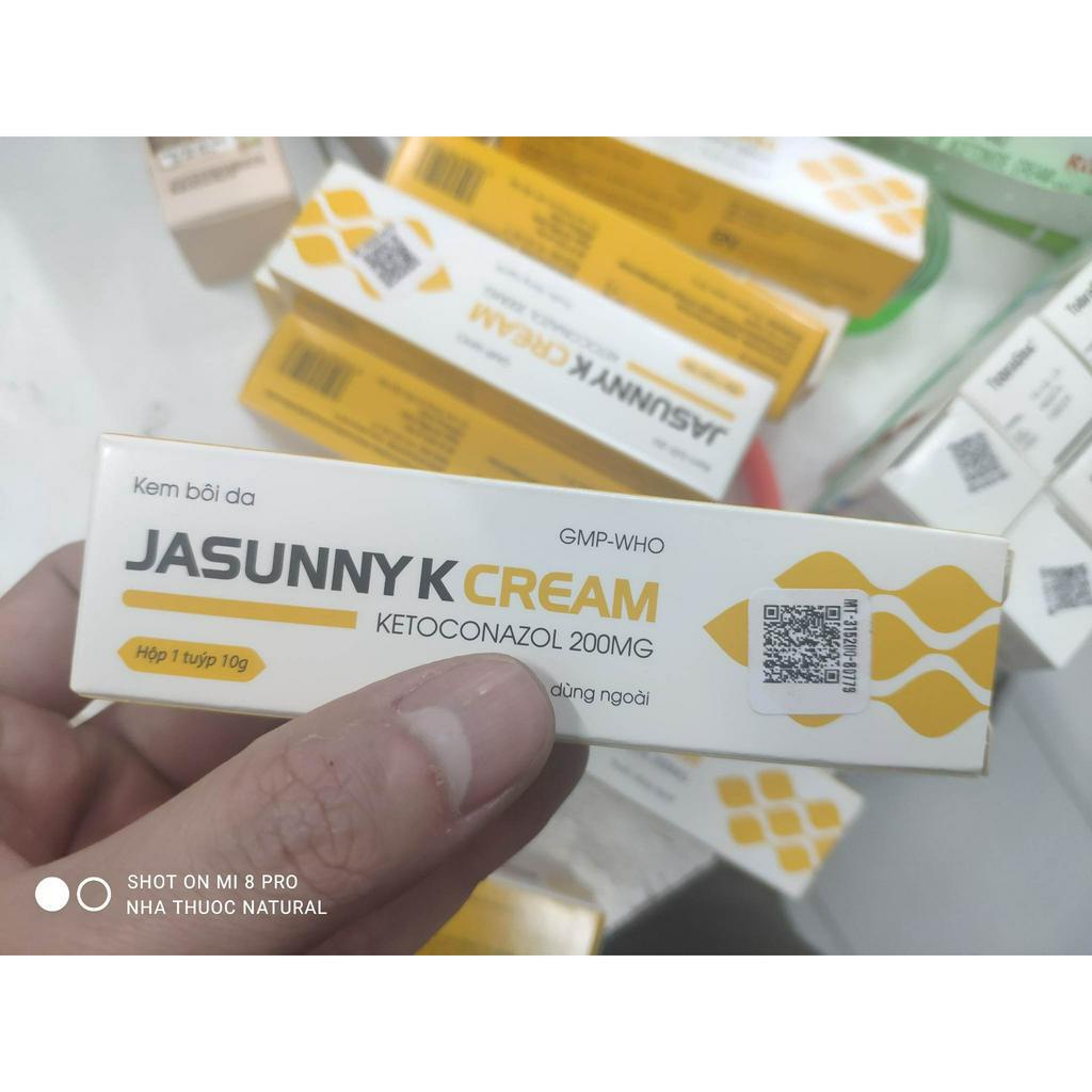 Kem Bôi Nấm Lang Ben,Lác Nấm Kẻ tay + Chân Jasunny K Ketõconazol 200mg tube 10g