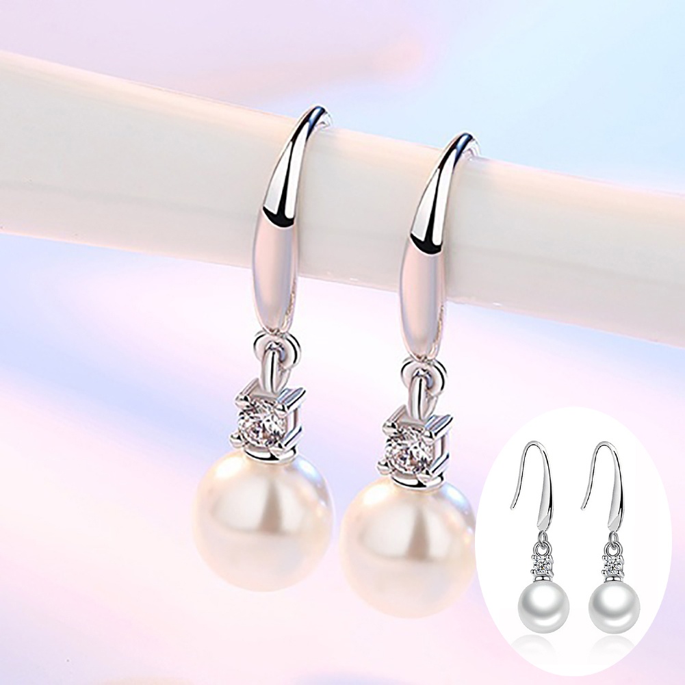 Đôi Bông Tai Ngọc Trai Kiểu Dáng Thời Trang Cho Nữ