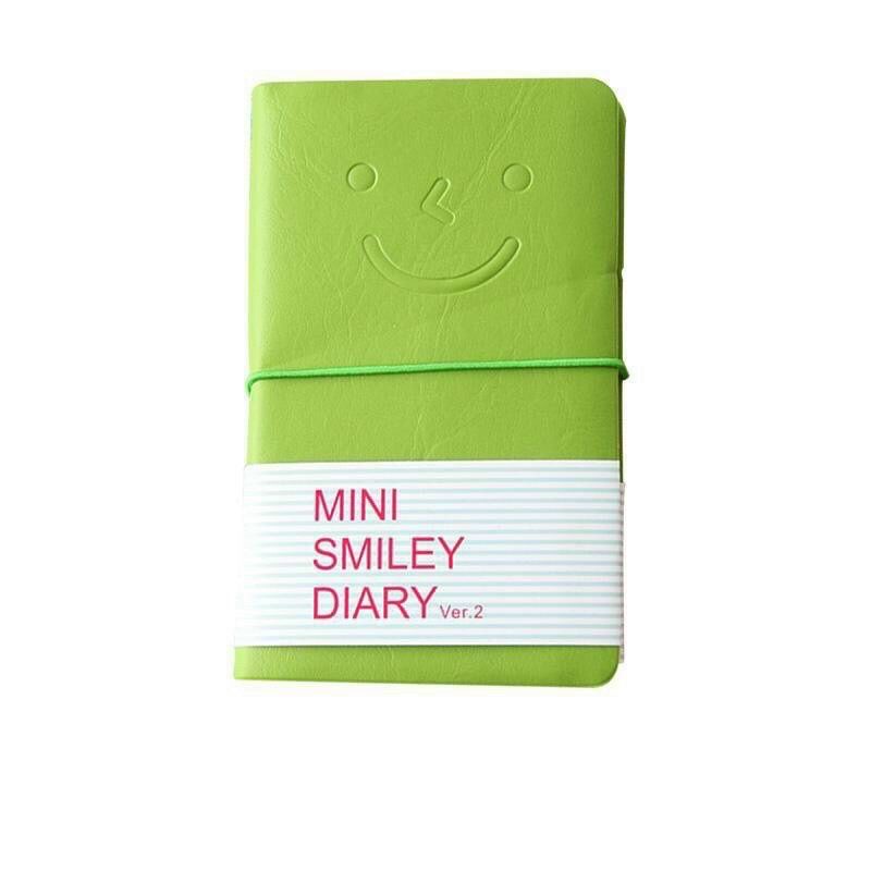 Sổ nhật ký smiley diary bìa da màu sắc tươi sáng, giấy sổ nhiều màu