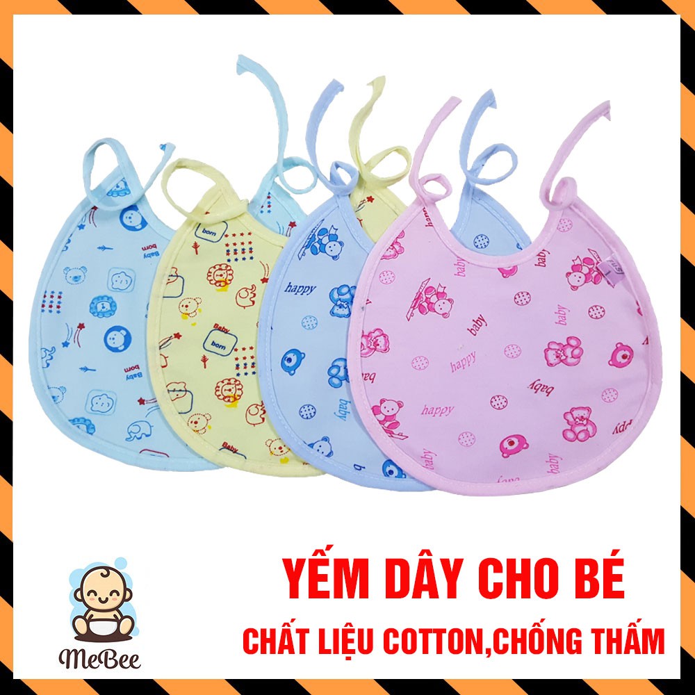 Yếm Dây Sơ Sinh 2 Lớp cho bé - Yếm dày dặn 2 lớp