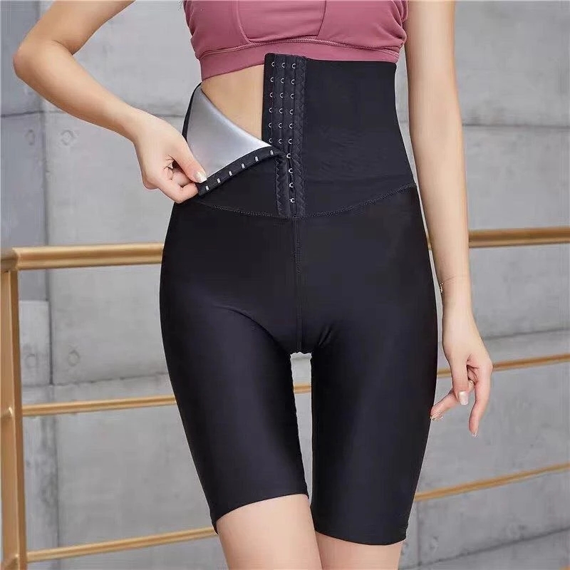 [Women Sexy  High Waist Body Shape Pants ][Hot Sweat Sauna Effect Slimming Pants Fitness Short ][Shape wear Workout Gym Leggings Fitness Pants ]