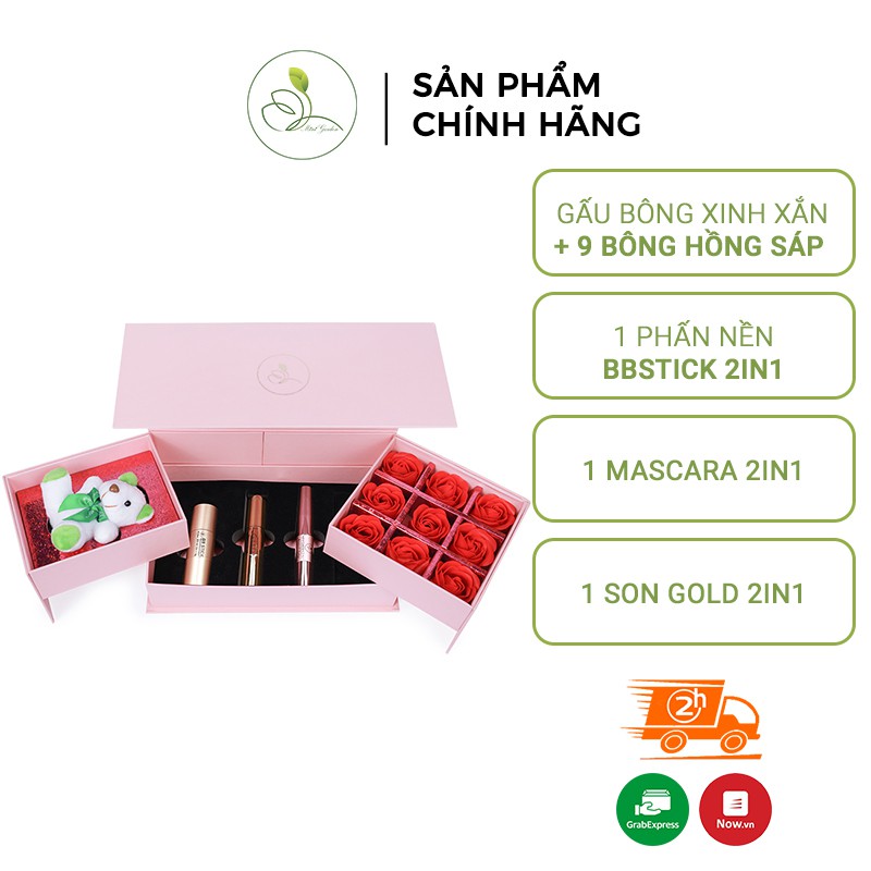 Set Quà Tặng Mini Garden Pink Rose Giftset - With Love Giftset Cực Xinh PV987